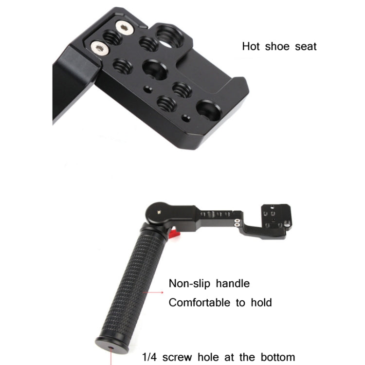 Sunnylife RO-Q9233 Carry Type Adjustable Angle SLR Stabilizer Handle For DJI RONIN RS-C2 / RONIN S / SC(Black) - HoMEdemic™ 