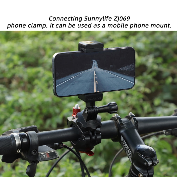 Sunnylife Sports Camera Universal Bicycle Clamp 360 Rotation 19-35mm Clip for DJI Action / Insta360 / GoPro (Black) - HoMEdemic™ 