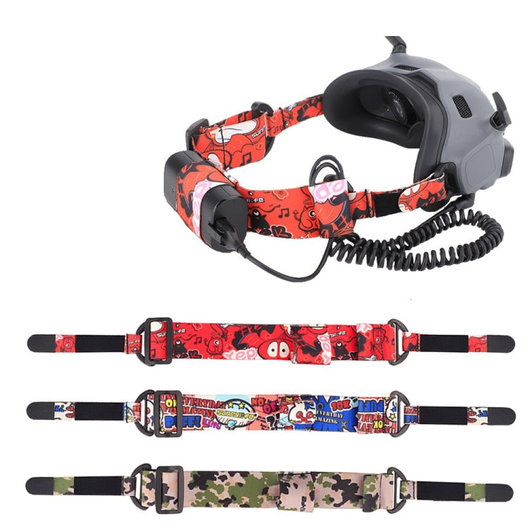 Sunnylife TD487 For DJI Avata / FPV Goggles V2 Color Headband Fixed Elastic Strap(Red) - HoMEdemic™ 