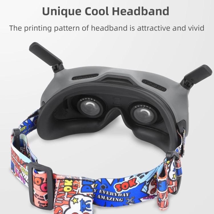 Sunnylife TD487 For DJI Avata / FPV Goggles V2 Color Headband Fixed Elastic Strap(Red) - HoMEdemic™ 
