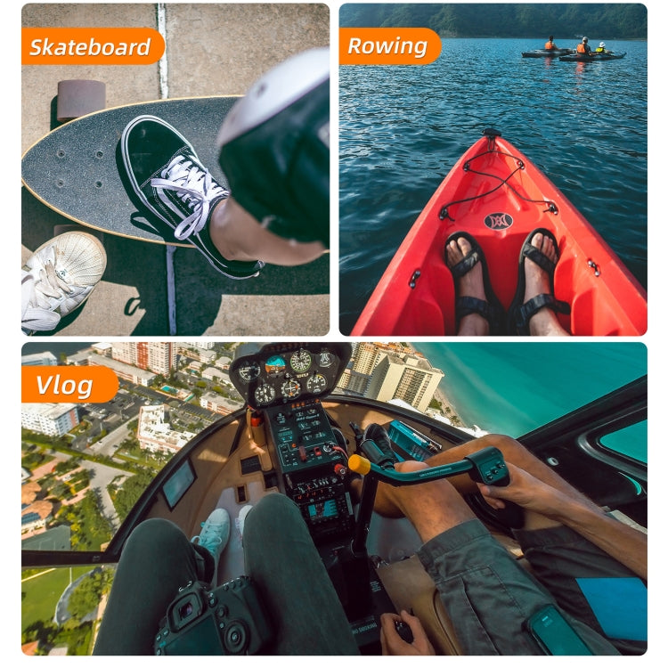 Sunnylife TD672 360 Rotation Adjustable Head Strap Vlog POV Mount Belt for GoPro, Insta360, DJI Osmo Action and Other Action Cameras  (Grey) - HoMEdemic™ 