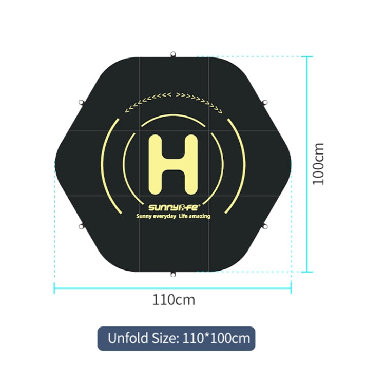Sunnylife TJP10 110cm Hexagonal Double-Sided Folding With Ground Spikes Drone Universal Apron - HoMEdemic™ 