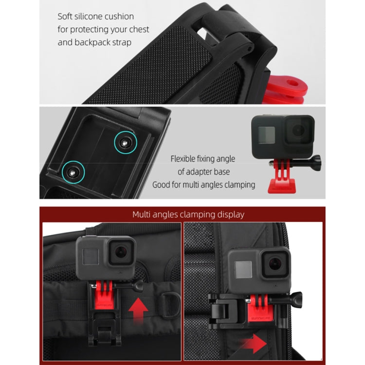 Sunnylife TY-Q9266 for Insta360 GO / DJI Osmo Action / GoPro Mount Bracket Stabilizer Backpack Clip with Screw - HoMEdemic™ 
