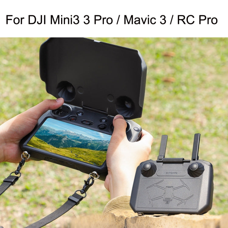 Sunnylife YK558 With Screen Remote Control Shielding Protection Cover For DJI Mini 3 / 3 Pro / Mavic 3 / RC Pro(Black) - HoMEdemic™ 