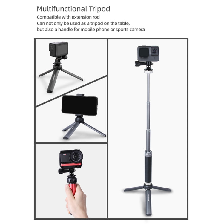 Sunnylife for Insta360 GO / DJI Osmo Action / GoPro Mount Bracket Stabilizer Aluminum Alloy Mini Tripod - HoMEdemic™ 