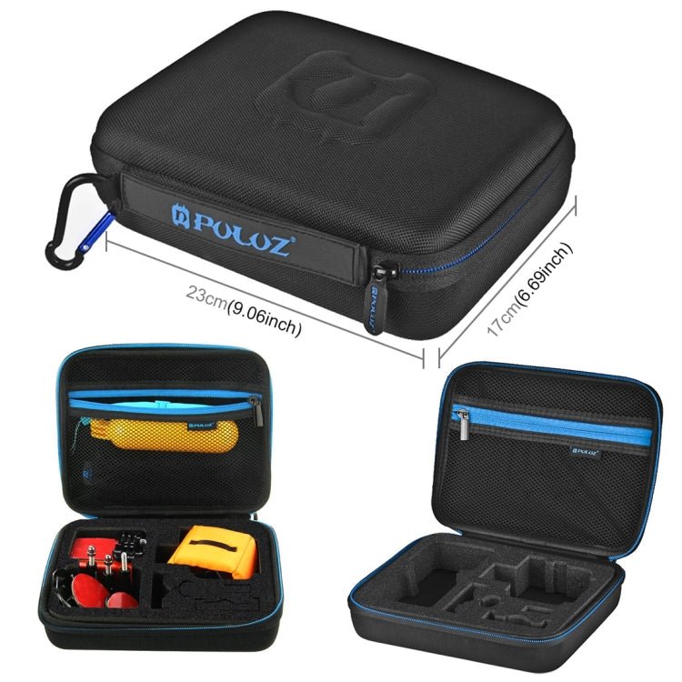 PULUZ 14 in 1 Surfing Accessories Combo Kits with EVA Case (Bobber Hand Grip + Floaty Sponge + Quick Release Buckle + Surf Board Mount + Floating Wrist Strap + Safety Tethers Strap + Storage Bag ) for GoPro, Insta360, DJI and Other Action Cameras - HoMEdemic™ 