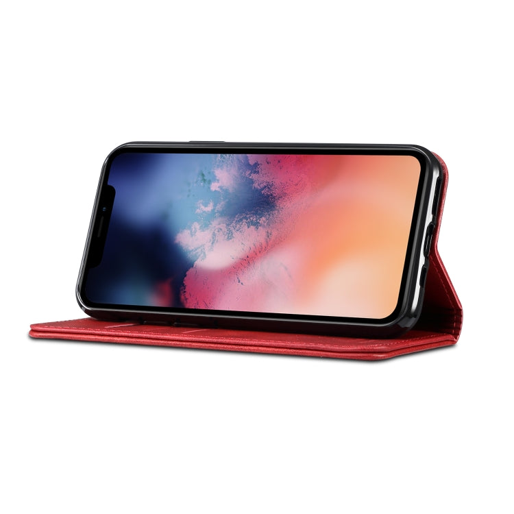 Suteni Calf Texture Horizontal Flip Leather Case with Holder & Card Slots & Wallet for iPhone 11 Pro Max(Red) - HoMEdemic™ 