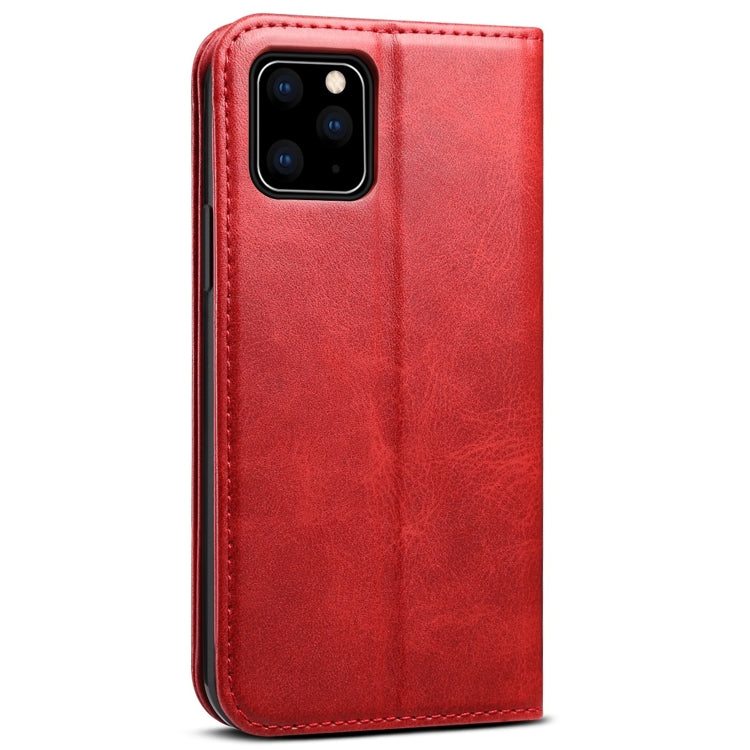 Suteni Calf Texture Horizontal Flip Leather Case with Holder & Card Slots & Wallet for iPhone 11(Red) - HoMEdemic™ 