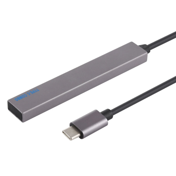 T-809B TF Card Reader + 3 x USB 3.0 Ports to USB-C / Type-C HUB Converter, Cable Length: 13cm - HoMEdemic™ 