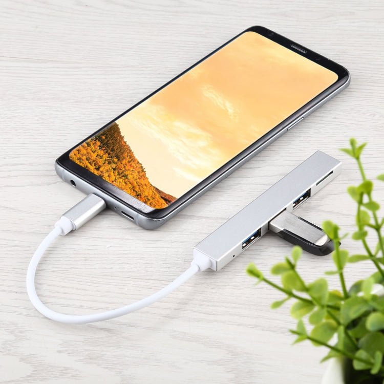 T-818 TF + 3 x USB 3.0 to USB-C / Type-C HUB Adapter - HoMEdemic™ 