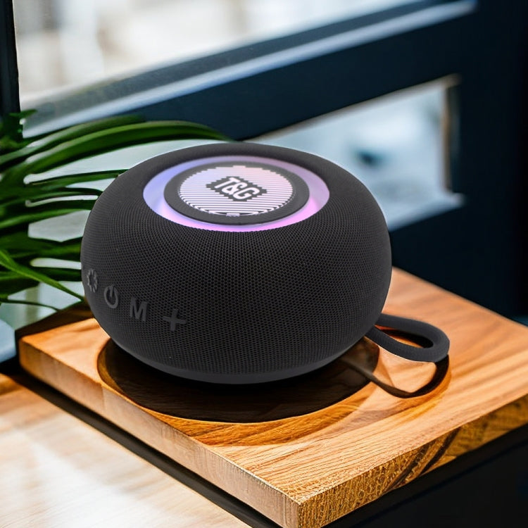 T&G TG-411 Portable Outdoor TWS Wireless Bluetooth Speaker with RGB Colorful Light(Black) - HoMEdemic™ 