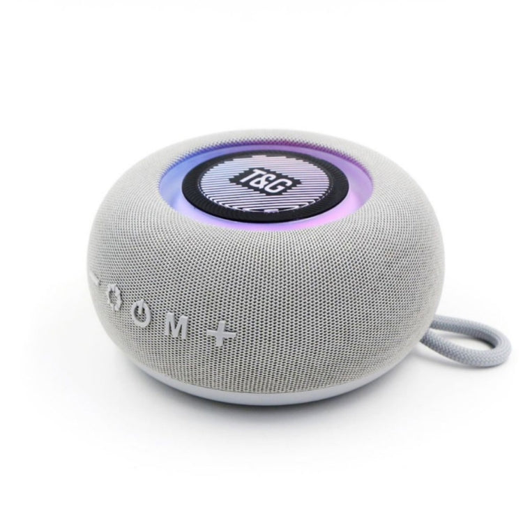 T&G TG-411 Portable Outdoor TWS Wireless Bluetooth Speaker with RGB Colorful Light(Grey) - HoMEdemic™ 