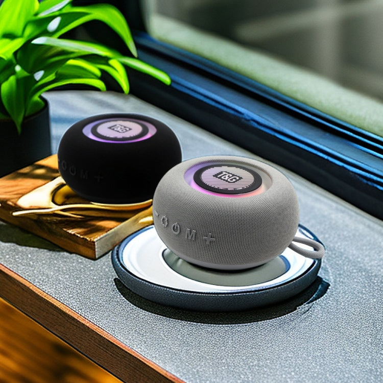 T&G TG-411 Portable Outdoor TWS Wireless Bluetooth Speaker with RGB Colorful Light(Grey) - HoMEdemic™ 