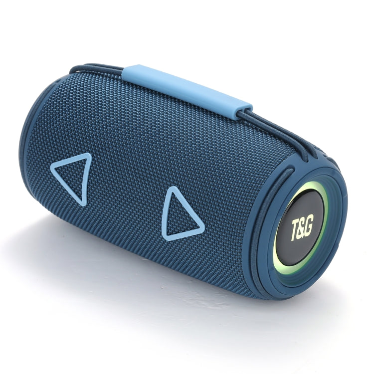 T&G TG-657 Portable Wireless 3D Stereo Subwoofer Bluetooth Speaker Support FM / LED Atmosphere Light(Blue) - HoMEdemic™ 