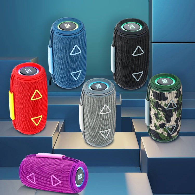 T&G TG-657 Portable Wireless 3D Stereo Subwoofer Bluetooth Speaker Support FM / LED Atmosphere Light(Blue) - HoMEdemic™ 