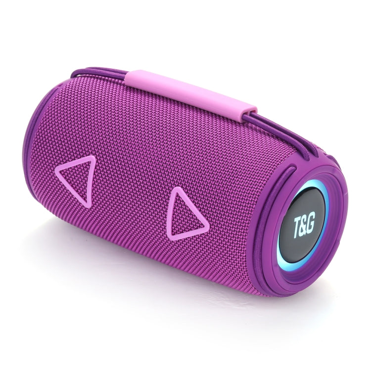 T&G TG-657 Portable Wireless 3D Stereo Subwoofer Bluetooth Speaker Support FM / LED Atmosphere Light(Purple) - HoMEdemic™ 