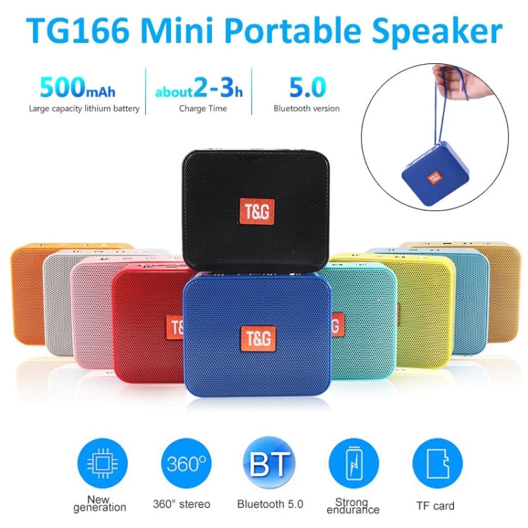 T&G TG166 Color Portable Wireless Bluetooth Small Speaker(Silver Gray) - HoMEdemic™ 