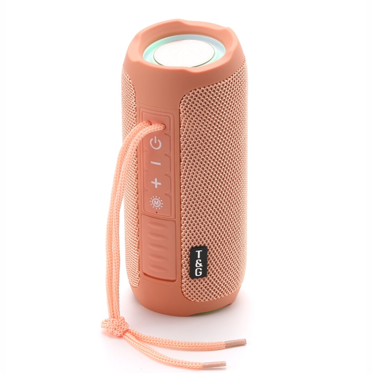 T&G TG227 Outdoor Portable Waterproof Bluetooth Music Speaker with LED Support FM / TF / USB(Pink) - HoMEdemic™ 