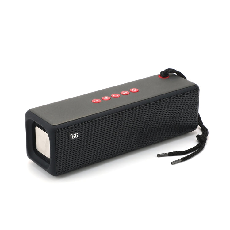 T&G TG271 TWS Subwoofer Bluetooth Speaker With Braided Rope, Support USB/AUX/TF Card/FM(Black) - HoMEdemic™ 