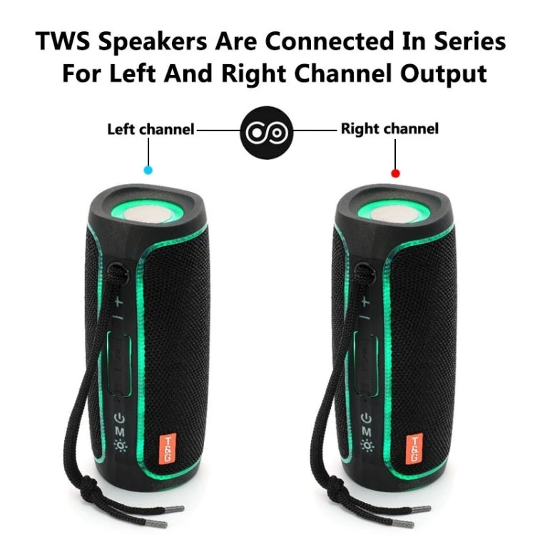 T&G TG288 TWS Portable LED Light Bluetooth Speaker(Green) - HoMEdemic™ 