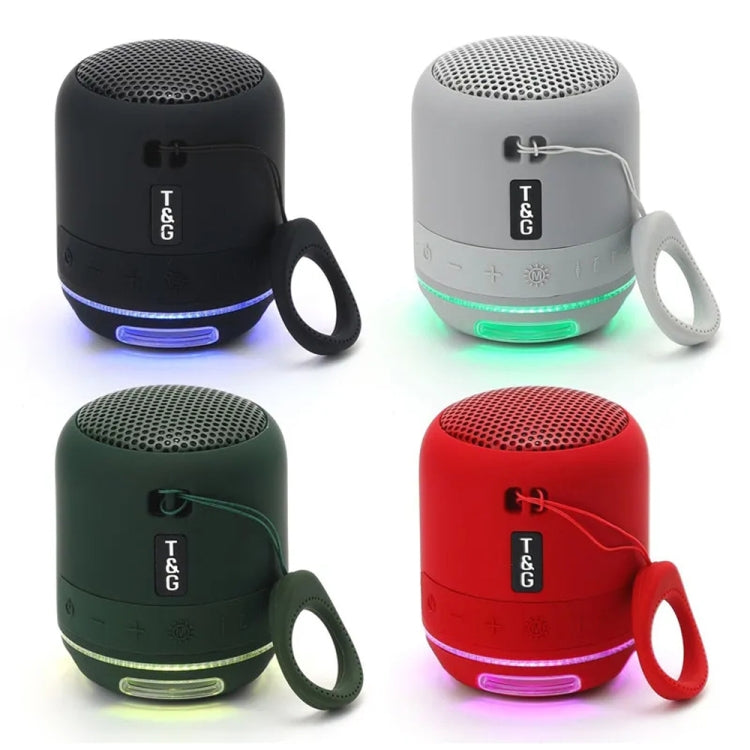 T&G TG294 TWS LED Mini Portable Wireless Stereo Sound Outdoor Speaker(Dark Green) - HoMEdemic™ 