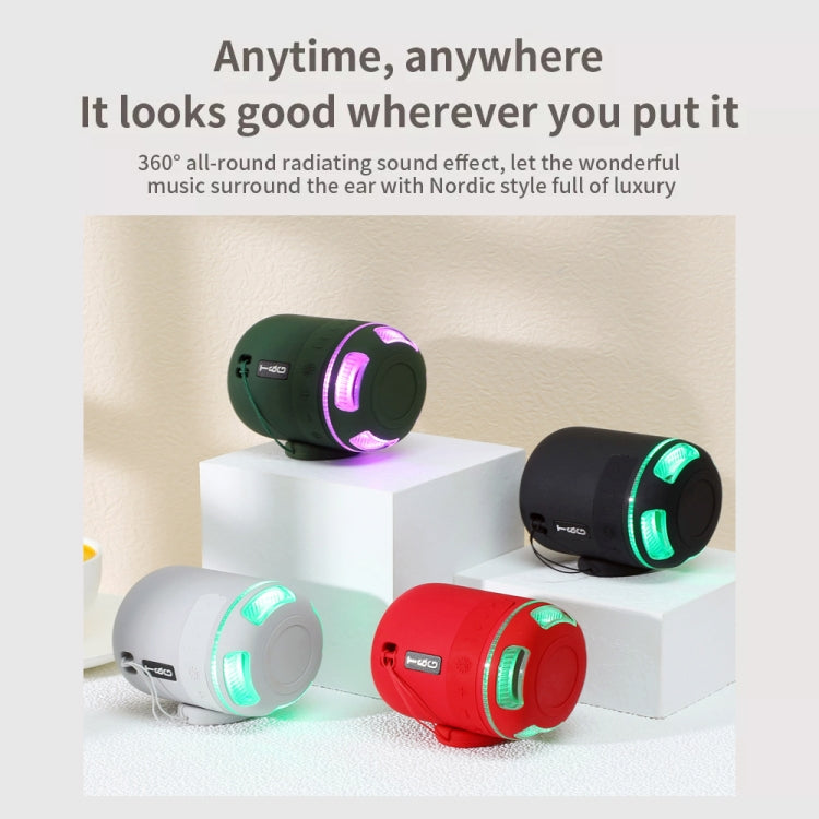 T&G TG294 TWS LED Mini Portable Wireless Stereo Sound Outdoor Speaker(Grey) - HoMEdemic™ 