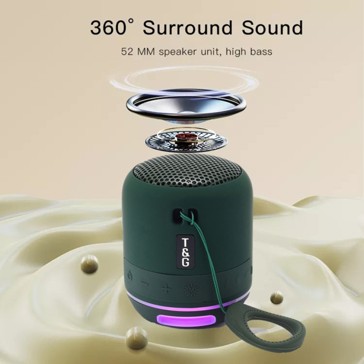 T&G TG294 TWS LED Mini Portable Wireless Stereo Sound Outdoor Speaker(Grey) - HoMEdemic™ 