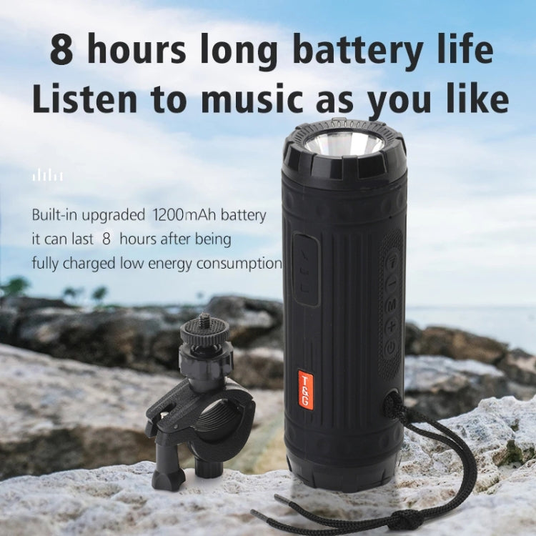 T&G TG312 LED Outdoor Portable Multifunctional Wireless Bluetooth Speaker(Peacock Blue) - HoMEdemic™ 