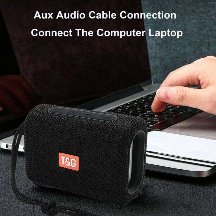 T&G TG313 Portable Outdoor Waterproof Bluetooth Speaker Subwoofer Support TF Card FM Radio AUX(Green) - HoMEdemic™ 