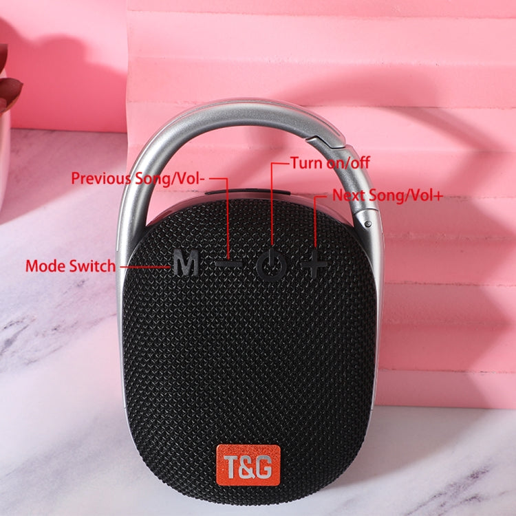 T&G TG321 TWS Portable Wireless Outdoor Mini Speaker with LED Light(Gray) - HoMEdemic™ 