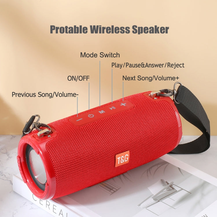 T&G TG324 High Power Waterproof Portable Bluetooth Speaker Support FM / TF Card(Red) - HoMEdemic™ 