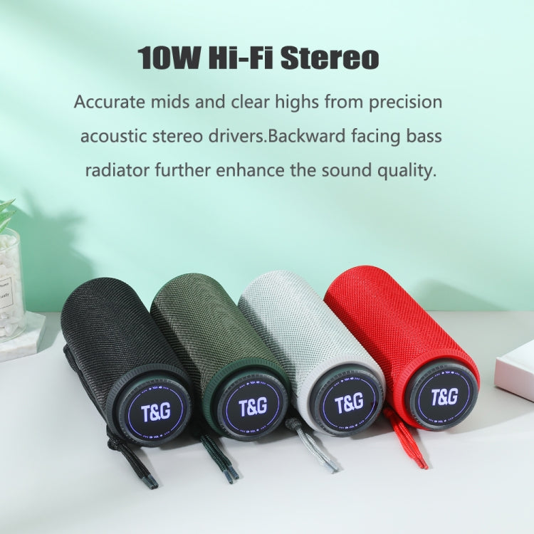 T&G TG332 10W HIFI Stereo Waterproof Portable Bluetooth Speaker(Red) - HoMEdemic™ 