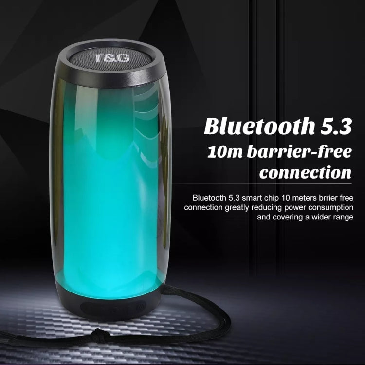 T&G TG335 1800mAh Portable Color LED Wireless Bluetooth Speaker(Blue) - HoMEdemic™ 