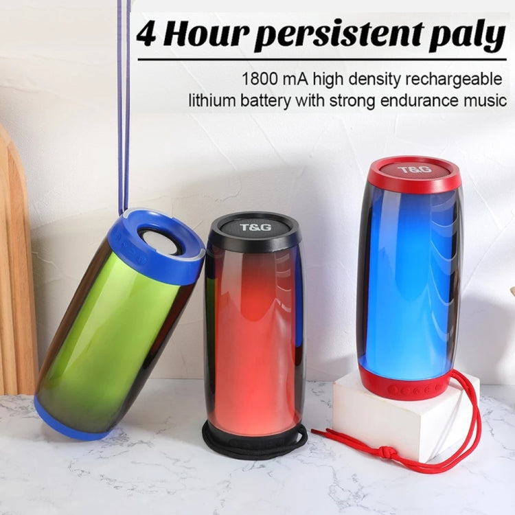 T&G TG335 1800mAh Portable Color LED Wireless Bluetooth Speaker(Red) - HoMEdemic™ 