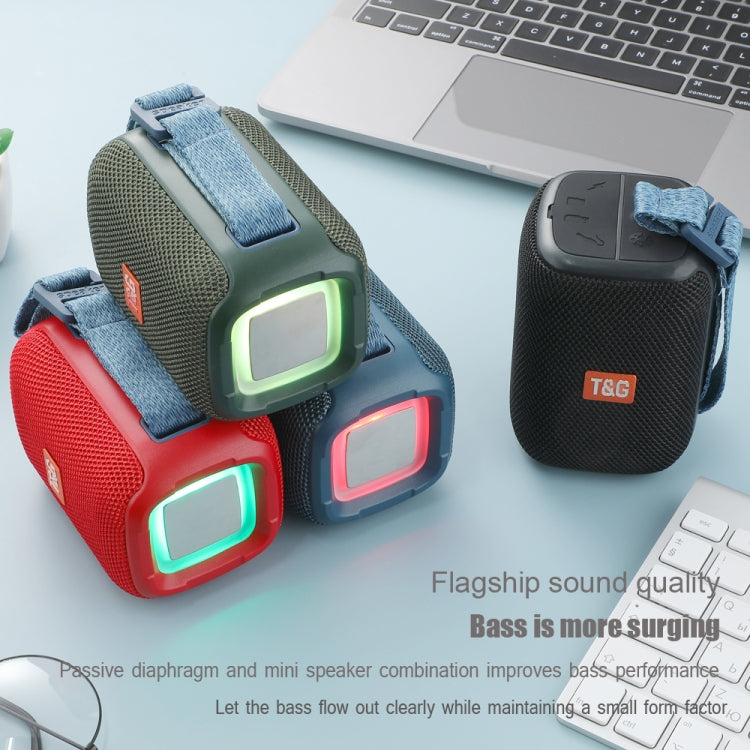 T&G TG339 RGB Light 5W Waterproof Portable Bluetooth Speaker(Red) - HoMEdemic™ 