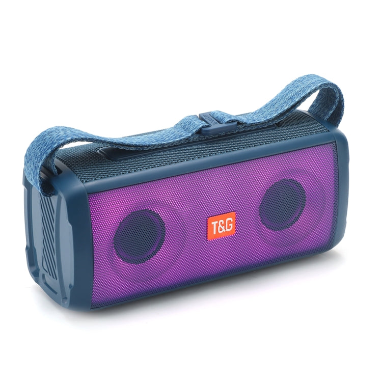 T&G TG345 Portable Outdoor Color LED Wireless Bluetooth Speaker(Blue) - HoMEdemic™ 