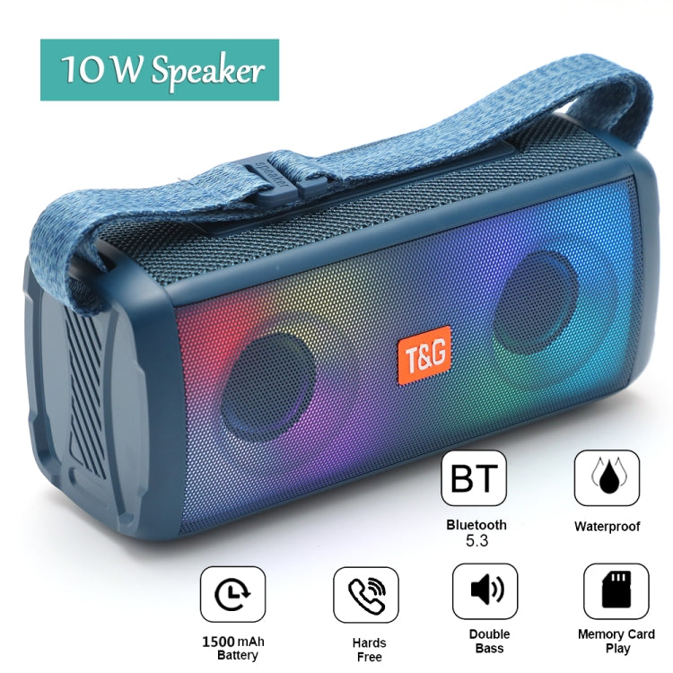 T&G TG345 Portable Outdoor Color LED Wireless Bluetooth Speaker(Gray) - HoMEdemic™ 