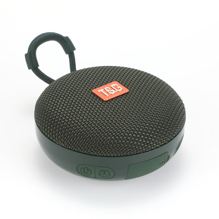 T&G TG352 Outdoor Portable Riding Wireless Bluetooth Speaker TWS Stereo Subwoofer, Support Handsfree Call / FM / TF(Army Green) - HoMEdemic™ 