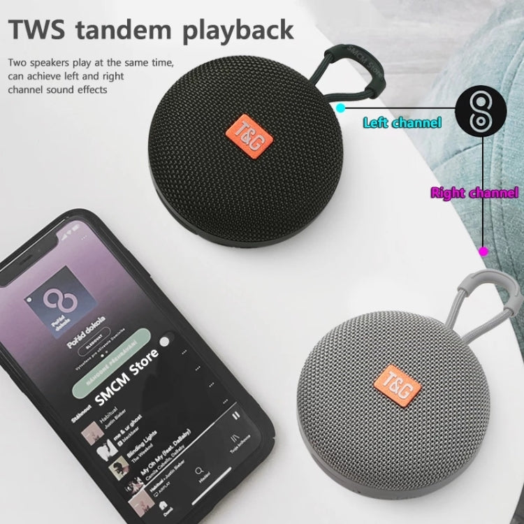 T&G TG352 Outdoor Portable Riding Wireless Bluetooth Speaker TWS Stereo Subwoofer, Support Handsfree Call / FM / TF(Grey) - HoMEdemic™ 