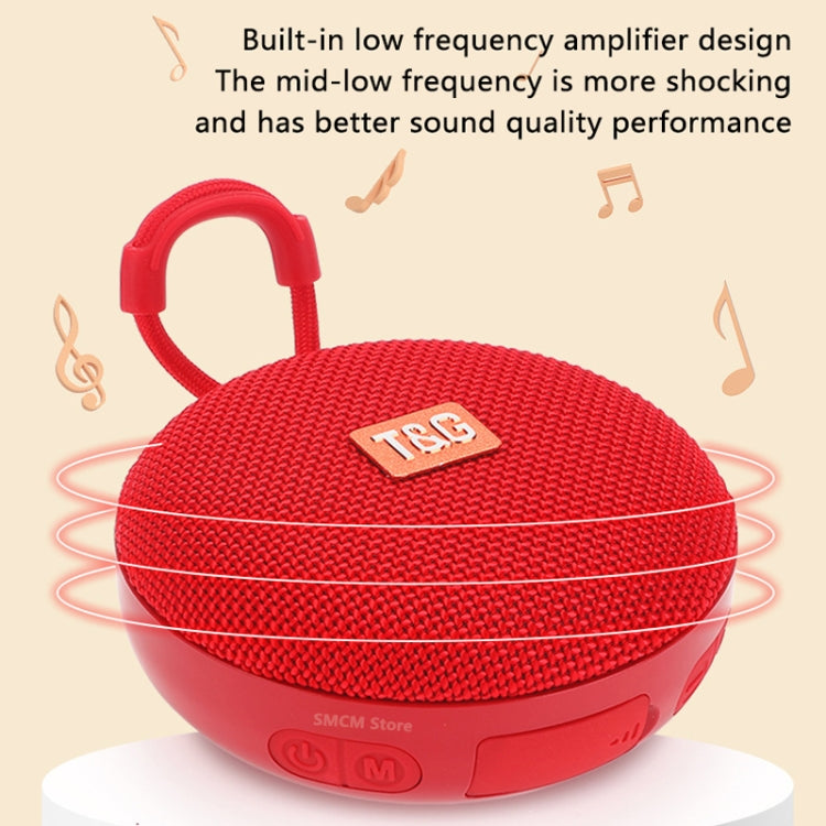 T&G TG352 Outdoor Portable Riding Wireless Bluetooth Speaker TWS Stereo Subwoofer, Support Handsfree Call / FM / TF(Red) - HoMEdemic™ 