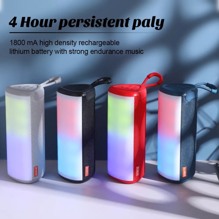 T&G TG357 Portable Wireless Bluetooth Speaker Outdoor Subwoofer with RGB Colorful Light & TWS(Black) - HoMEdemic™ 