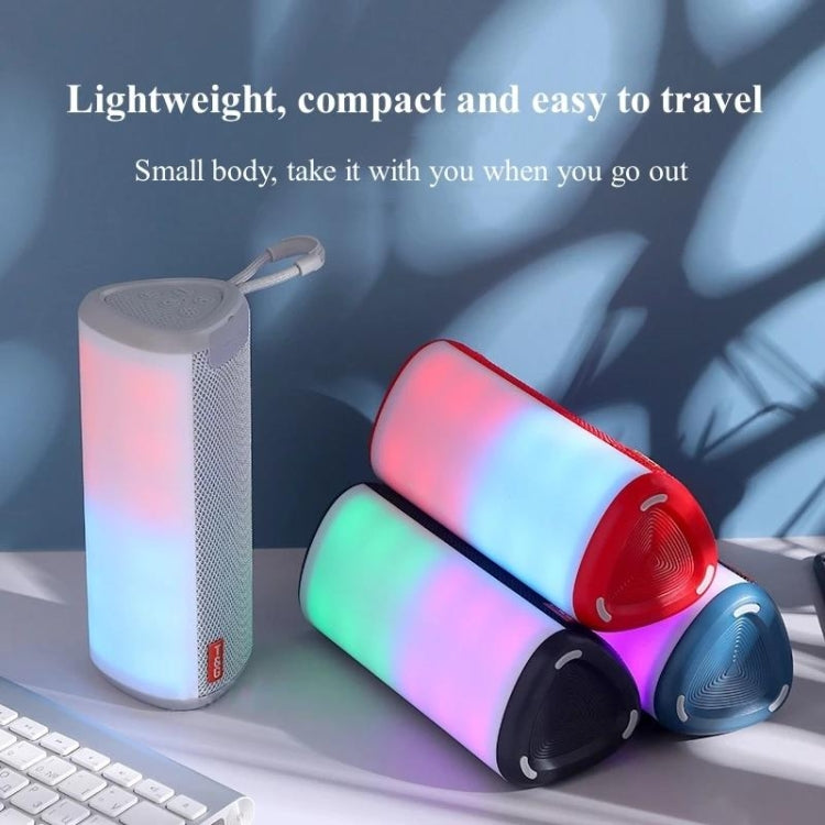 T&G TG357 Portable Wireless Bluetooth Speaker Outdoor Subwoofer with RGB Colorful Light & TWS(Black) - HoMEdemic™ 