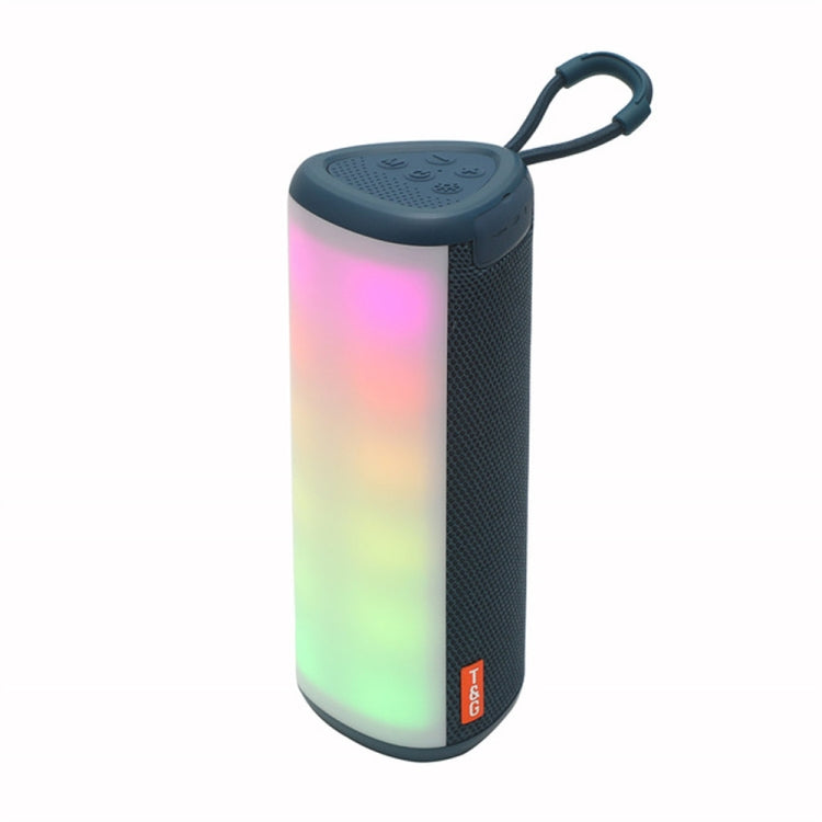 T&G TG357 Portable Wireless Bluetooth Speaker Outdoor Subwoofer with RGB Colorful Light & TWS(Blue) - HoMEdemic™ 