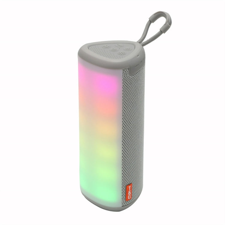 T&G TG357 Portable Wireless Bluetooth Speaker Outdoor Subwoofer with RGB Colorful Light & TWS(Grey) - HoMEdemic™ 