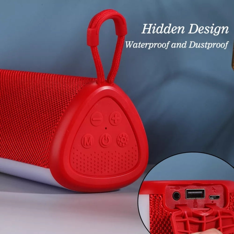 T&G TG357 Portable Wireless Bluetooth Speaker Outdoor Subwoofer with RGB Colorful Light & TWS(Grey) - HoMEdemic™ 