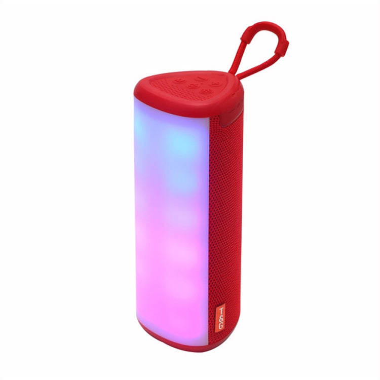 T&G TG357 Portable Wireless Bluetooth Speaker Outdoor Subwoofer with RGB Colorful Light & TWS(Red) - HoMEdemic™ 