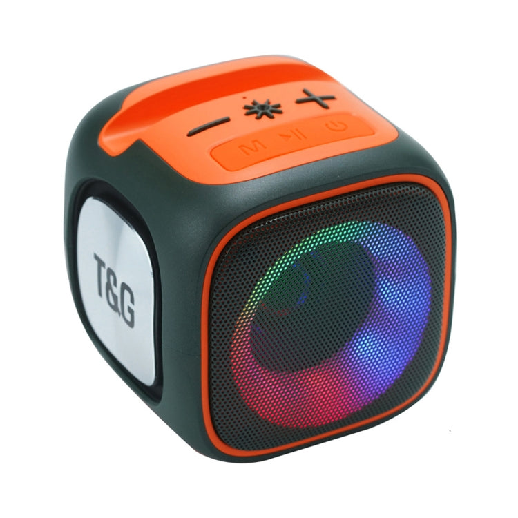 T&G TG359 Portable Outdoor LED Wireless Bluetooth Speaker(Dark Green) - HoMEdemic™ 