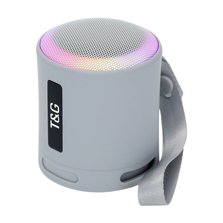 T&G TG373 Outdoor Portable LED Light RGB Multicolor Wireless Bluetooth Speaker Subwoofer(Grey) - HoMEdemic™ 