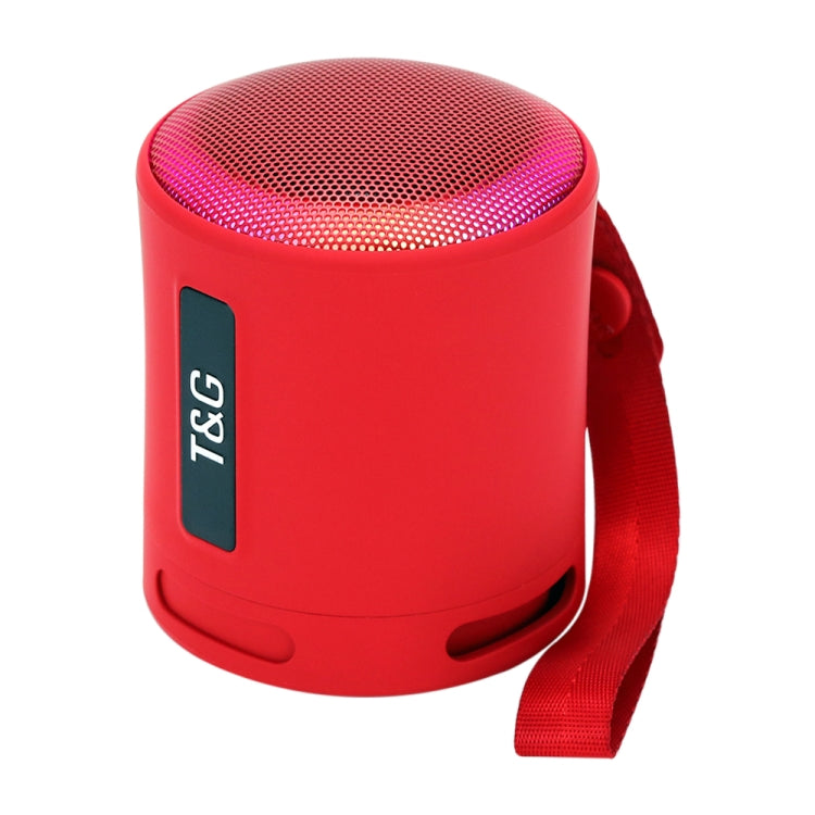 T&G TG373 Outdoor Portable LED Light RGB Multicolor Wireless Bluetooth Speaker Subwoofer(Red) - HoMEdemic™ 
