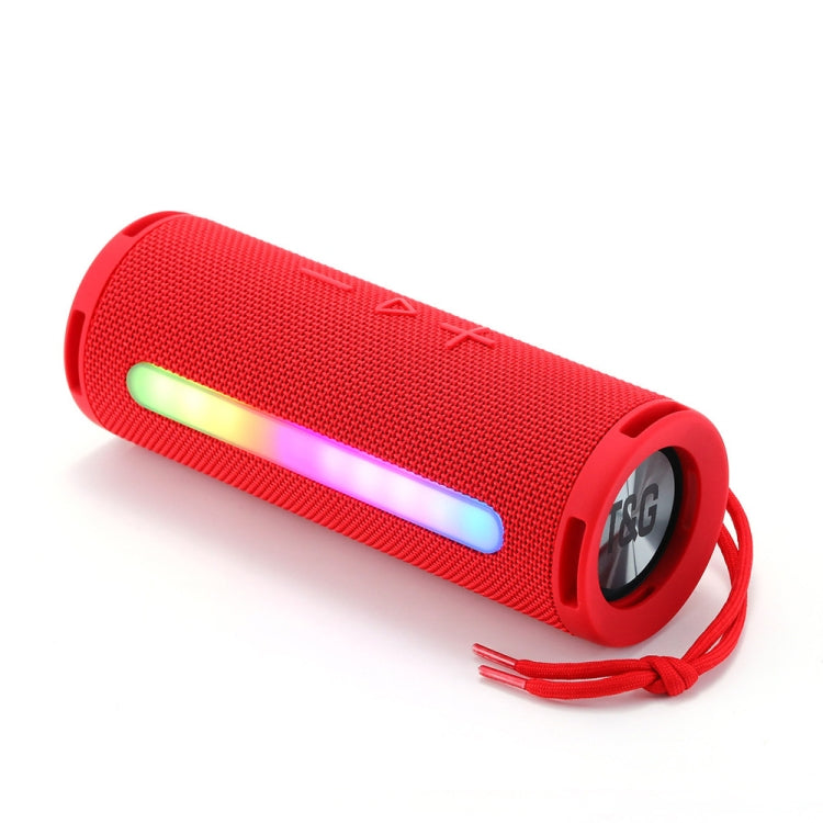 T&G TG374 Portable 3D Stereo Bluetooth Speaker Subwoofer Support FM / TF Card / RGB Light(Red) - HoMEdemic™ 